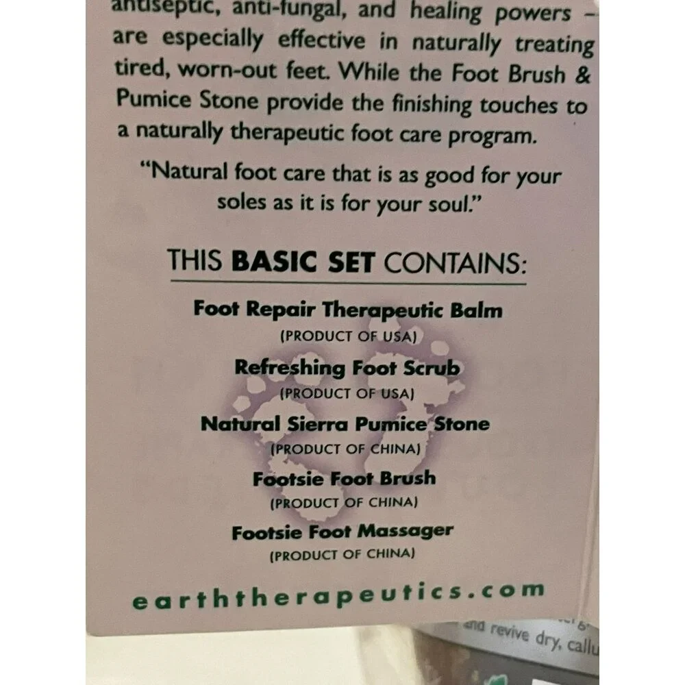 Earth Therapeutics Foot Therapy Kit NEW